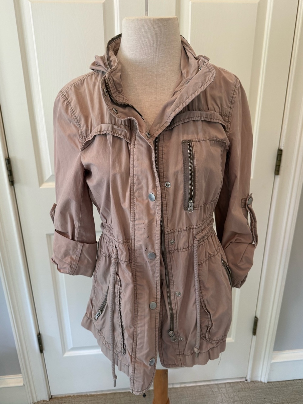 LOFT Dusty Mauve Utility Anorak Jacket